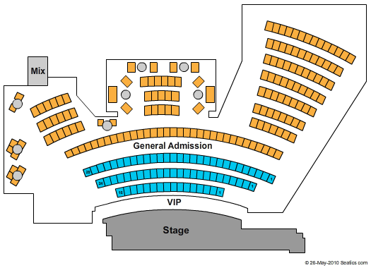 V Theater Upstairs - Planet Hollywood Resort & Casino Seating Chart